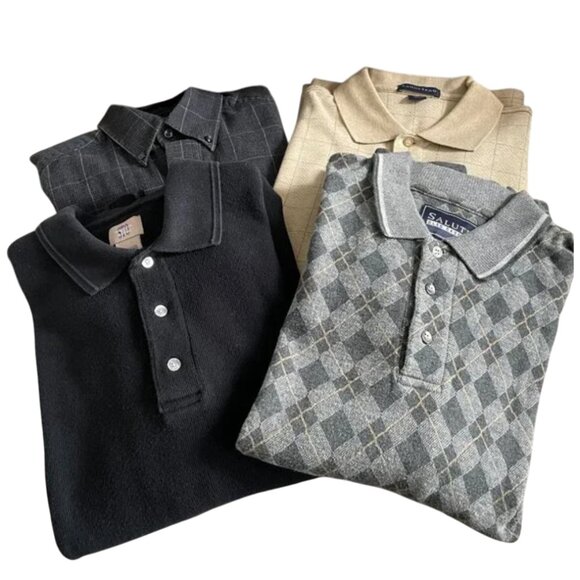 Bundle of 4 Men's Long Sleeve Shirts - Picture 1 of 17
